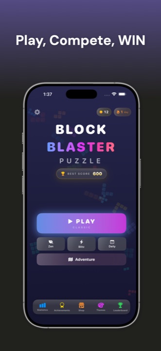 Block Blaster Puzzle home screen